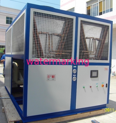 冷却容量 130KW の貝/管のタイプ エア水ねじスリラー RO-130AS は冷却剤をカスタマイズしました